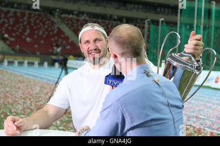 Warschau, Polen. 28. August 2016. Kamila Skolimowska Memorial Leichtathletik-Meeting. Tomasz Majewski (POL), © Aktion Plus Sport/Alamy Live-Nachrichten Stockfoto