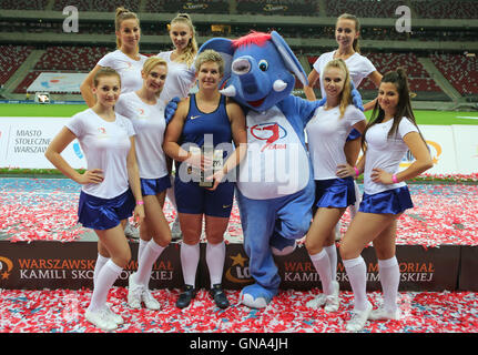 Warschau, Polen. 28. August 2016. Kamila Skolimowska Memorial Leichtathletik-Meeting. Anita Wlodarczyk (POL), © Aktion Plus Sport/Alamy Live-Nachrichten Stockfoto