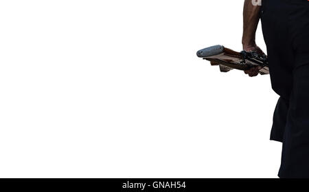 Indische Armee mit AK-47 Stockfoto