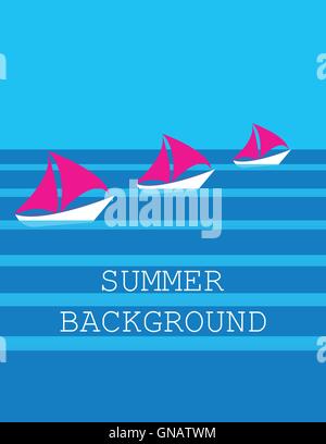 Sommer Hintergrund. Vektor Stock Vektor