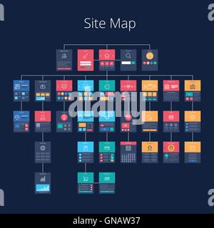 Sitemap Stock Vektor