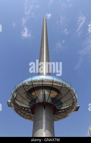 Blick auf die British Airways i360 in Brighton. Stockfoto