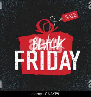 Black Friday Umsatz Werbeplakat. Stock Vektor