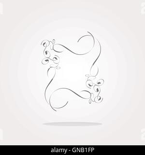 Vektor-Web-Symbol-Taste mit abstrakten Symbol. Web Icon Art. Grafisches Symbol Zeichnung Stock Vektor
