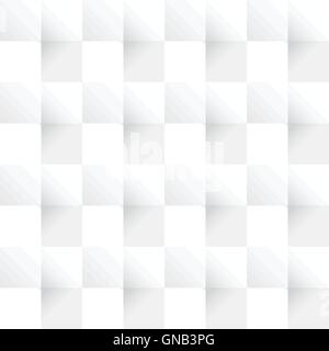 Weiße gefaltete Papier Textur nahtlose Muster Stock Vektor