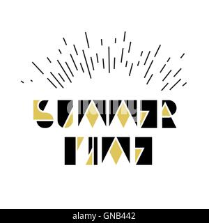 Sommerzeit-Symbol. Stock Vektor