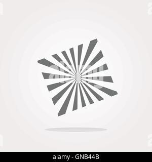 Vektor-Sonnensymbol auf Runde Button Sammlung Original-Illustration. Web Icon Art. Grafisches Symbol Zeichnung Stock Vektor