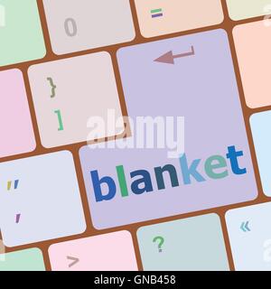 Decke-Taste am Computer pc Tastatur Schlüssel Vektor-illustration Stock Vektor