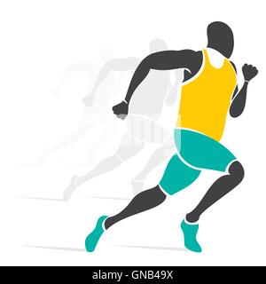 läuft der Wettbewerb Design Vektor Stock Vektor