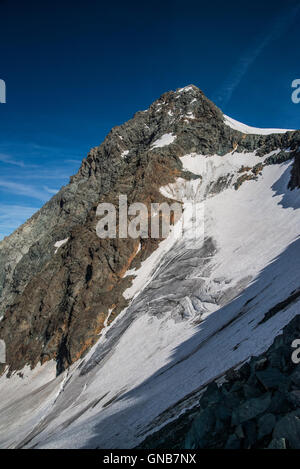 Klettern auf die grobe Glockner 3798m Stockfoto