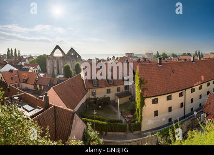 Blick über Visby, Gotland, Schweden. Skandinavien. Stockfoto