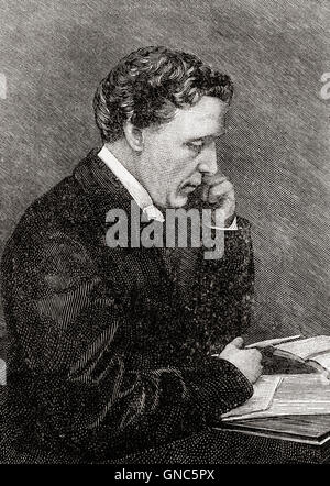 Charles Lutwidge Dodgson, 1832 – 1898, besser bekannt unter seinem Künstlernamen Lewis Carroll.  Englischer Schriftsteller, Mathematiker, Logiker, anglikanische Diakon und Fotograf. Stockfoto