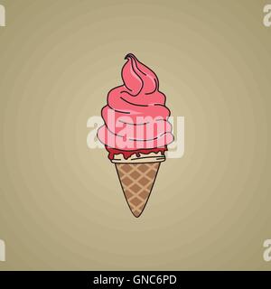 Eiscreme-Kegel Stock Vektor