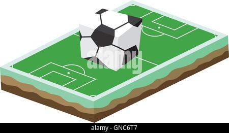 Cartoon-Fußballplatz Stock Vektor