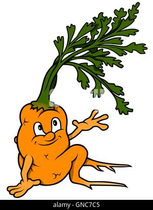 Cartoon-Karotte Stock Vektor