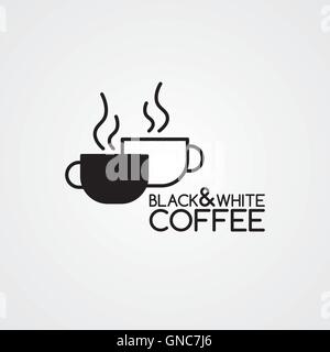 Kaffee Cafe Zeichen Logo Design Stock Vektor