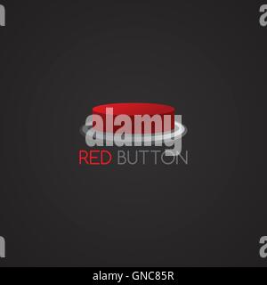 rote Taste Vorlage Stock Vektor