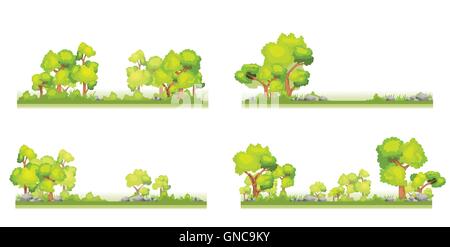 Wald von Leben Hintergrund Stock Vektor