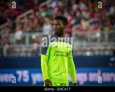 Liverpool FC und England International weiterleiten Daniel Sturridge Stockfoto