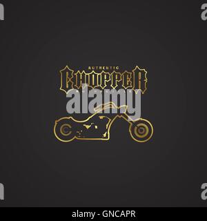 Chopper Motorrad Logo Stock Vektor