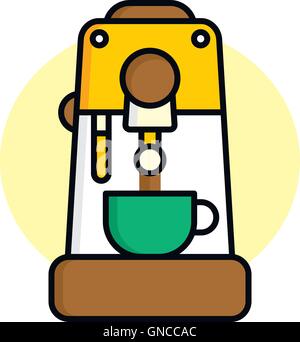 Kaffee Maschinensymbol Stock Vektor
