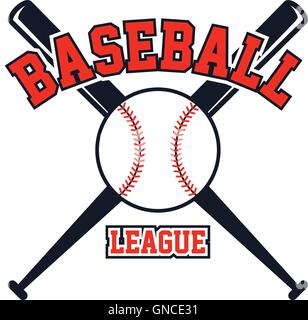 Baseball-Liga-Thema Stock Vektor
