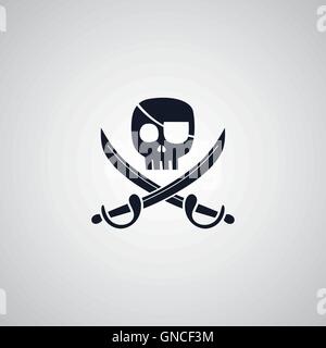 Piraten-flach-Icon-theme Stock Vektor