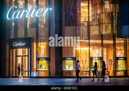 Luxus-Shopper in Singapur Stockfoto