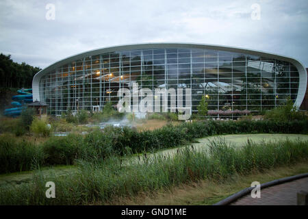 Center Parcs Woburn Wald, neueste Holiday Village Center Parcs UK, befindet sich in Bedfordshire, UK Stockfoto