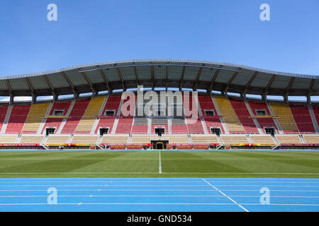 Skopje, Mazedonien - 5. Mai 2015: Philip II Arena, das Hauptstadion von Skopje Stockfoto