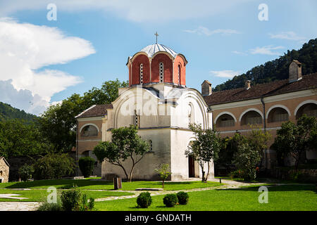 Detail der serbisch-orthodoxen Kloster aus dem 12. Jahrhundert Studenica Stockfoto