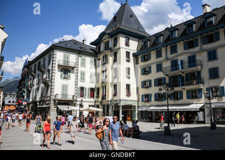 Chamonix Mont-Blanc Stockfoto