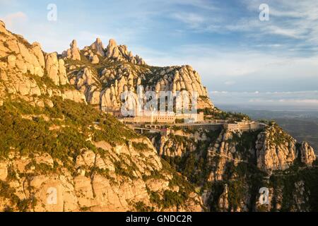 Ein Farbbild des Klosters Montserrat Stockfoto