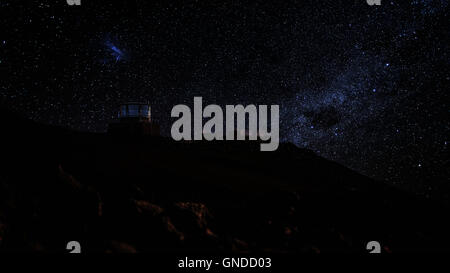 Observatorien auf Maui, Hawaii, Nacht Stockfoto