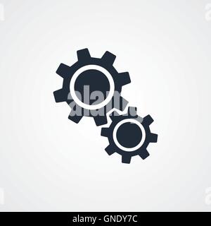 COG-Einstellungen-Symbol-Symbol Stock Vektor
