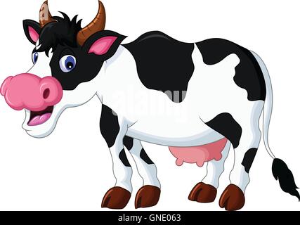 Cute Kuh-cartoon Stock Vektor