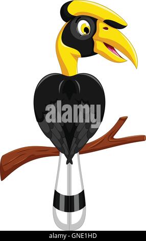 niedliche Horn Rechnung cartoon Stock Vektor