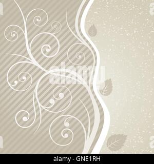 Luxus Golden floral verwirbelt und Design lässt Stock Vektor