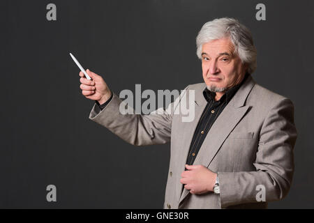 Professor Mann Universität oder Arbeitskollege im studio Stockfoto