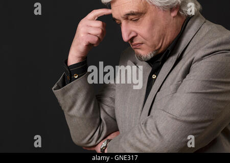 Professor Mann Universität oder Arbeitskollege im studio Stockfoto