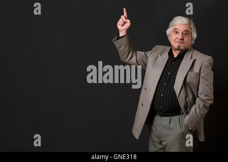 Professor Mann Universität oder Arbeitskollege im studio Stockfoto