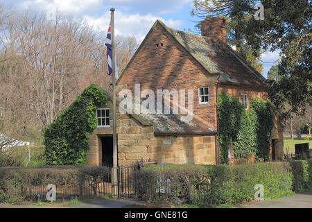 Historische Gebäude Cook Cottage in Fitzroy Garden Melbourne Australien Stockfoto