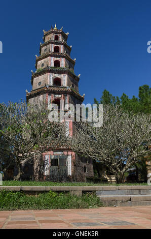 Hue Vietnam-5 Januar 2015: Thien Mu Pagode. UNESCO-Weltkulturerbe. Stockfoto