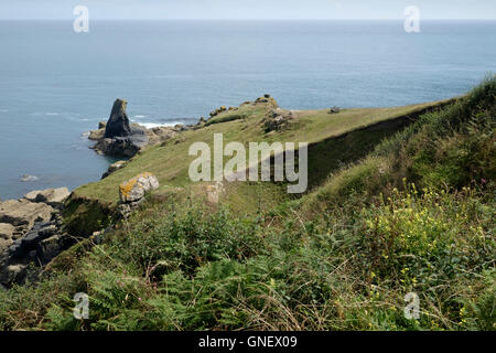 Um den südlichsten Punkt an der Eidechse Cornwall England UK Stockfoto