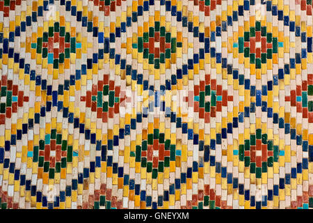 Usbekistan, Fergana Region, Kokand, Hauptstadt des Khanats Kokand, Palast des Khans, Khoudayar Khan, XiX Jahrhundert, polychrome ce Stockfoto