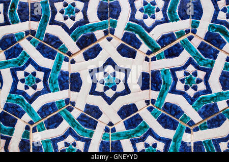 Usbekistan, Fergana Region, Kokand, Hauptstadt des Khanats Kokand, Palast des Khans, Khoudayar Khan, XiX Jahrhundert, polychrome ce Stockfoto