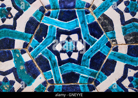 Usbekistan, Fergana Region, Kokand, Hauptstadt des Khanats Kokand, Palast des Khans, Khoudayar Khan, XiX Jahrhundert, polychrome ce Stockfoto