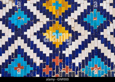 Usbekistan, Fergana Region, Kokand, Hauptstadt des Khanats Kokand, Palast des Khans, Khoudayar Khan, XiX Jahrhundert, polychrome ce Stockfoto