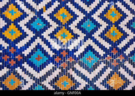 Usbekistan, Fergana Region, Kokand, Hauptstadt des Khanats Kokand, Palast des Khans, Khoudayar Khan, XiX Jahrhundert, polychrome ce Stockfoto