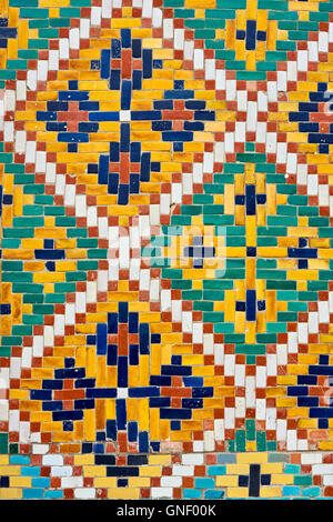 Usbekistan, Fergana Region, Kokand, Hauptstadt des Khanats Kokand, Palast des Khans, Khoudayar Khan, XiX Jahrhundert, polychrome ce Stockfoto